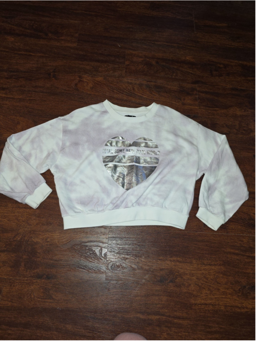 Crop tie dye sweatshirt Make Some Real Cool World size small WAY by IKKS